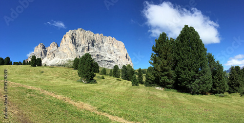 Dolomites, mountains landscapes in summer season - Val Gardena