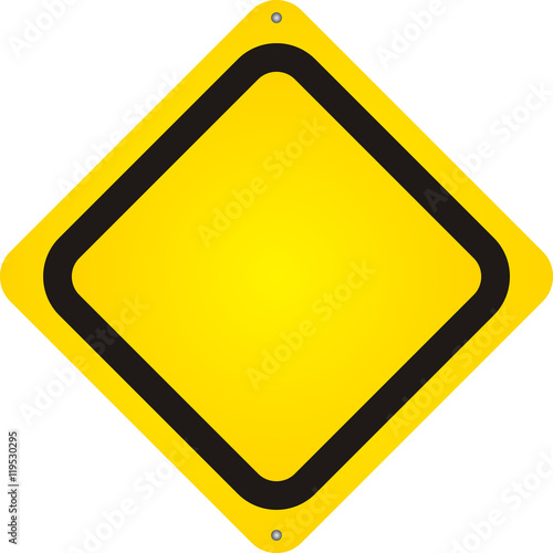 Free Download Isolated Blank Yellow Sign - GFXLoad