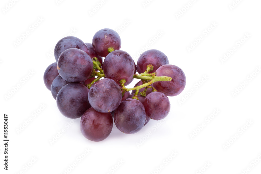 grapes isolated on over white background grapes isolated on over white background