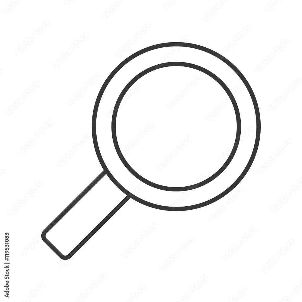 lupe tool instrument search magnifying glass icon. Flat and isolated design. Vector illustration lupe tool instrument search magnifying glass icon. Flat and isolated design. Vector illustration