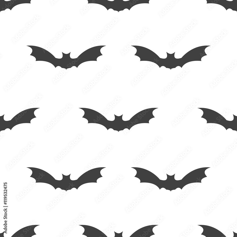 Naklejka premium seamless pattern with bat Halloween
