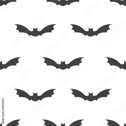 seamless pattern with bat Halloween