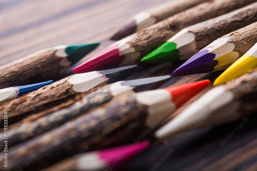 closeup of color pencils closeup of color pencils