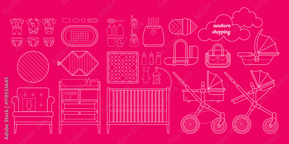 Newborn shopping girl 3 Newborn shopping girl 3