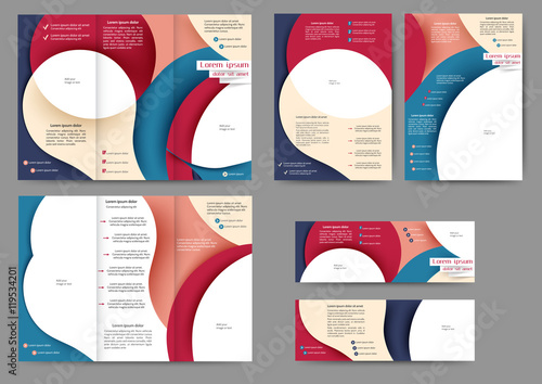 Color abstract brochure template