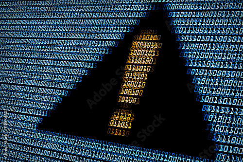 Alert sign digital background