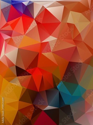 Abstract 2D geometrical colorful background