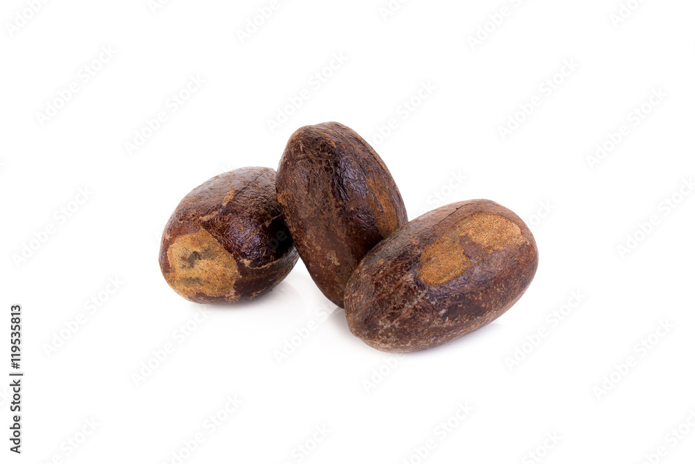 Obraz premium Nutmeg isolated on white background
