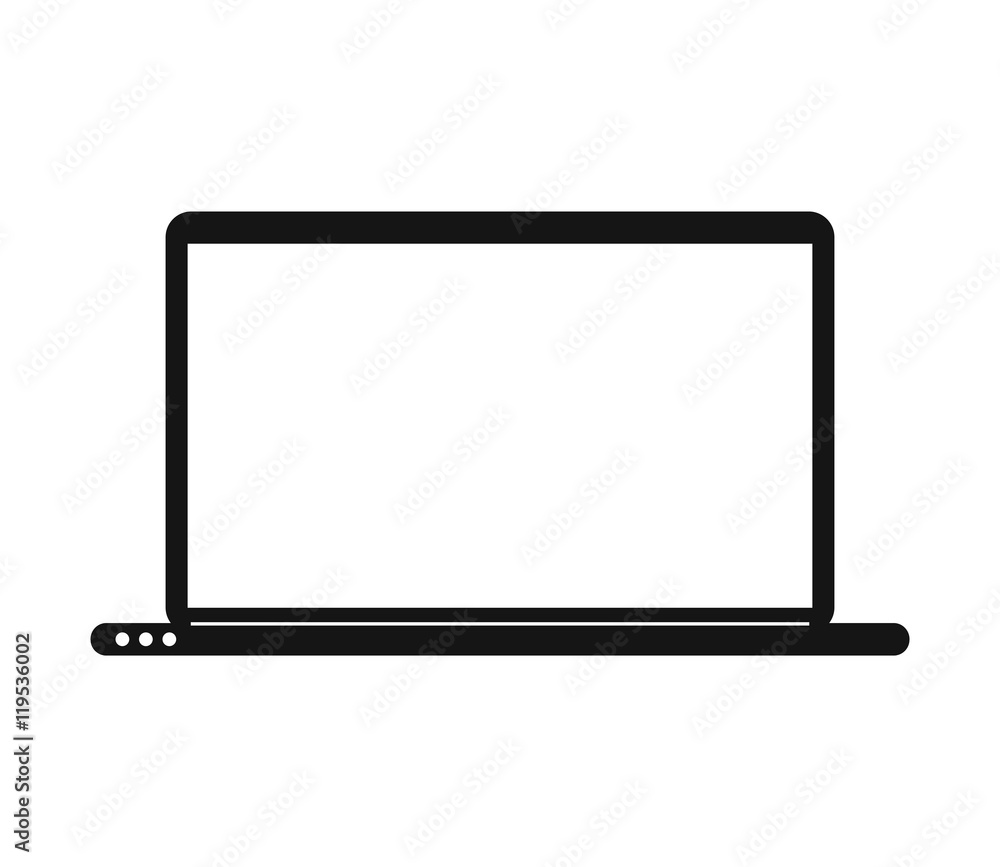 laptop gadget device technology virtual icon. Flat and isolated design. Vector illustration laptop gadget device technology virtual icon. Flat and isolated design. Vector illustration