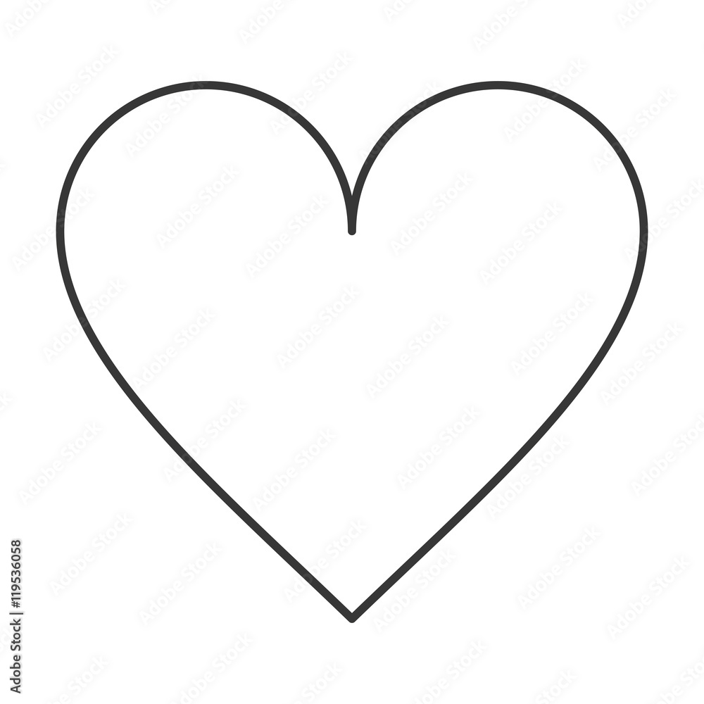 heart shape love passion romantic icon. Flat and isolated design. Vector illustration heart shape love passion romantic icon. Flat and isolated design. Vector illustration