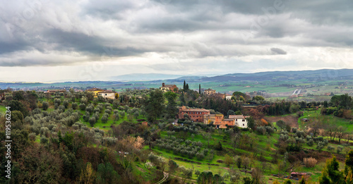 Landscape of Siena, Tuscany