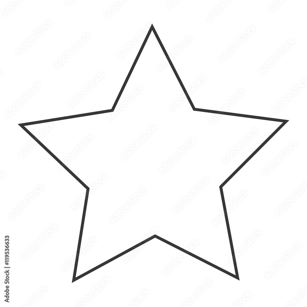 star shape decoration ornament 5 points icon. Flat and isolated design. Vector illustration star shape decoration ornament 5 points icon. Flat and isolated design. Vector illustration
