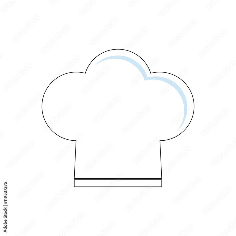 chefs hat menu food restaurant icon. Flat and isolated design. Vector illustration chefs hat menu food restaurant icon. Flat and isolated design. Vector illustration
