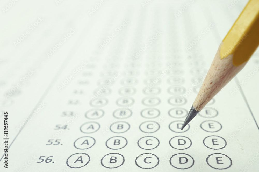 Answer sheet and pencil for education concept
Answer sheet and pencil for education concept