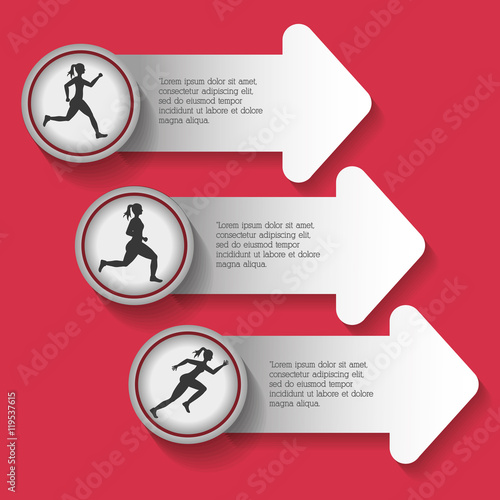 runner athlete man male running training fitness healthy lifestyle sport marathon icon. Colorful and flat design. Vector illustration