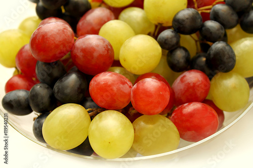 Closeup of tasty ripe grapes