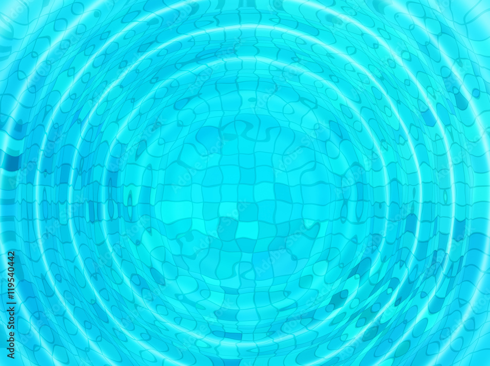 Blue tile background with concentric water ripples Blue tile background with concentric water ripples