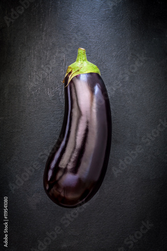 Eggplant on slate