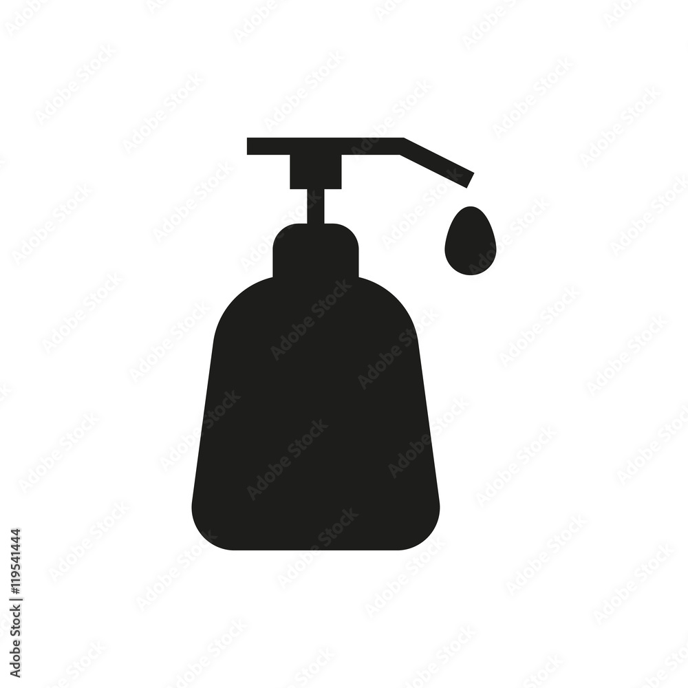 Liquid Soap icon on white background Liquid Soap icon on white background