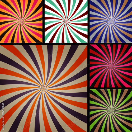 Comic book explosion superhero pop art style colored radial lines background.
