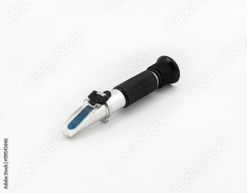 Isolated refractometer on white background