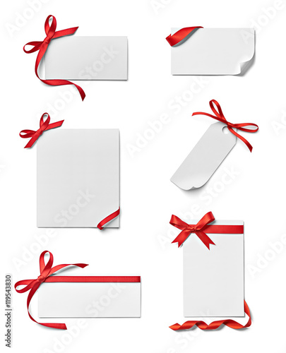 ribbon bow card note chirstmas celebration greeting