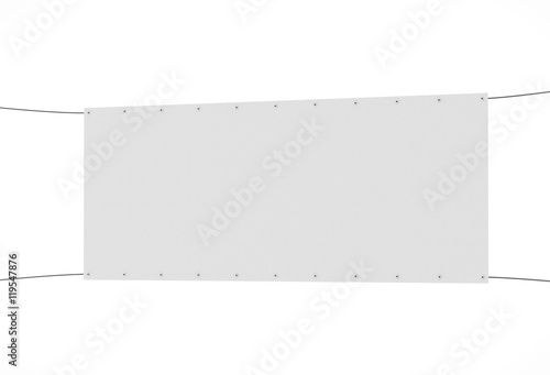 Wallpaper Mural Banner mock up. 3d illustration. Isolated. Torontodigital.ca