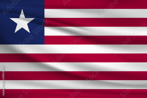 The national flag of Liberia