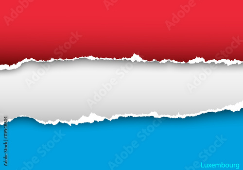 Wallpaper Mural design flag luxembourg from torn papers with shadows Torontodigital.ca