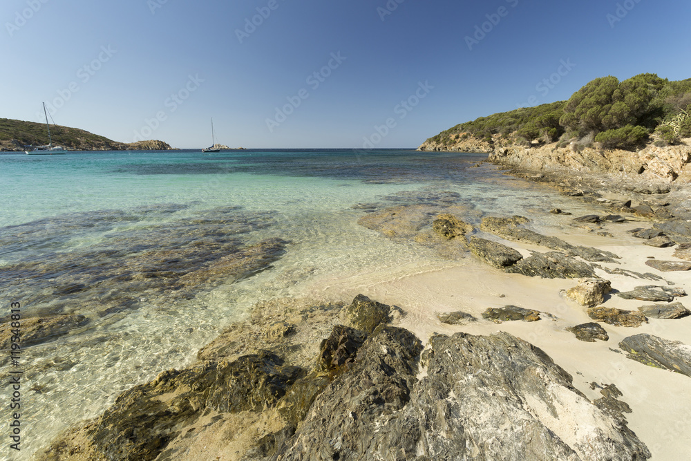 Tuerredda beach, South coast, Sardinia, Italy