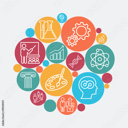 Set of colorful icons