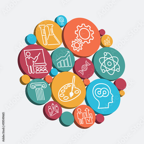 Set of colorful icons