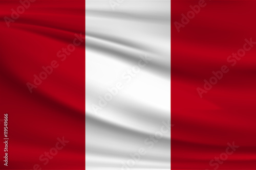 The national flag of Peru
