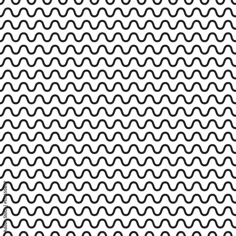 Vector seamless texture. Modern abstract background. Repeated monochrome pattern with curved lines. Vector seamless texture. Modern abstract background. Repeated monochrome pattern with curved lines.