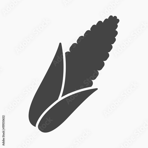 Corn icon cartoon. Singe vegetables icon from the eco food set.