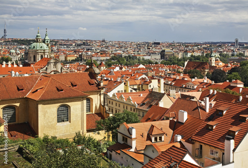 Panoramic view of Prague. Czech Republic