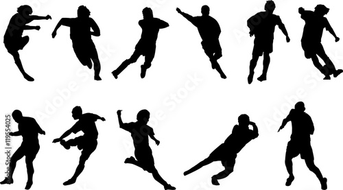 Soccer silhouette collection