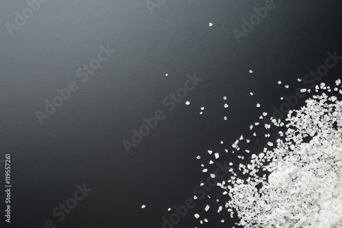 white crystallized salt