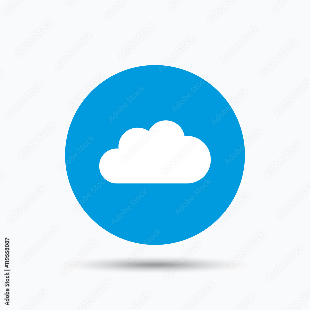 Cloud icon. Data storage technology sign. Cloud icon. Data storage technology sign.