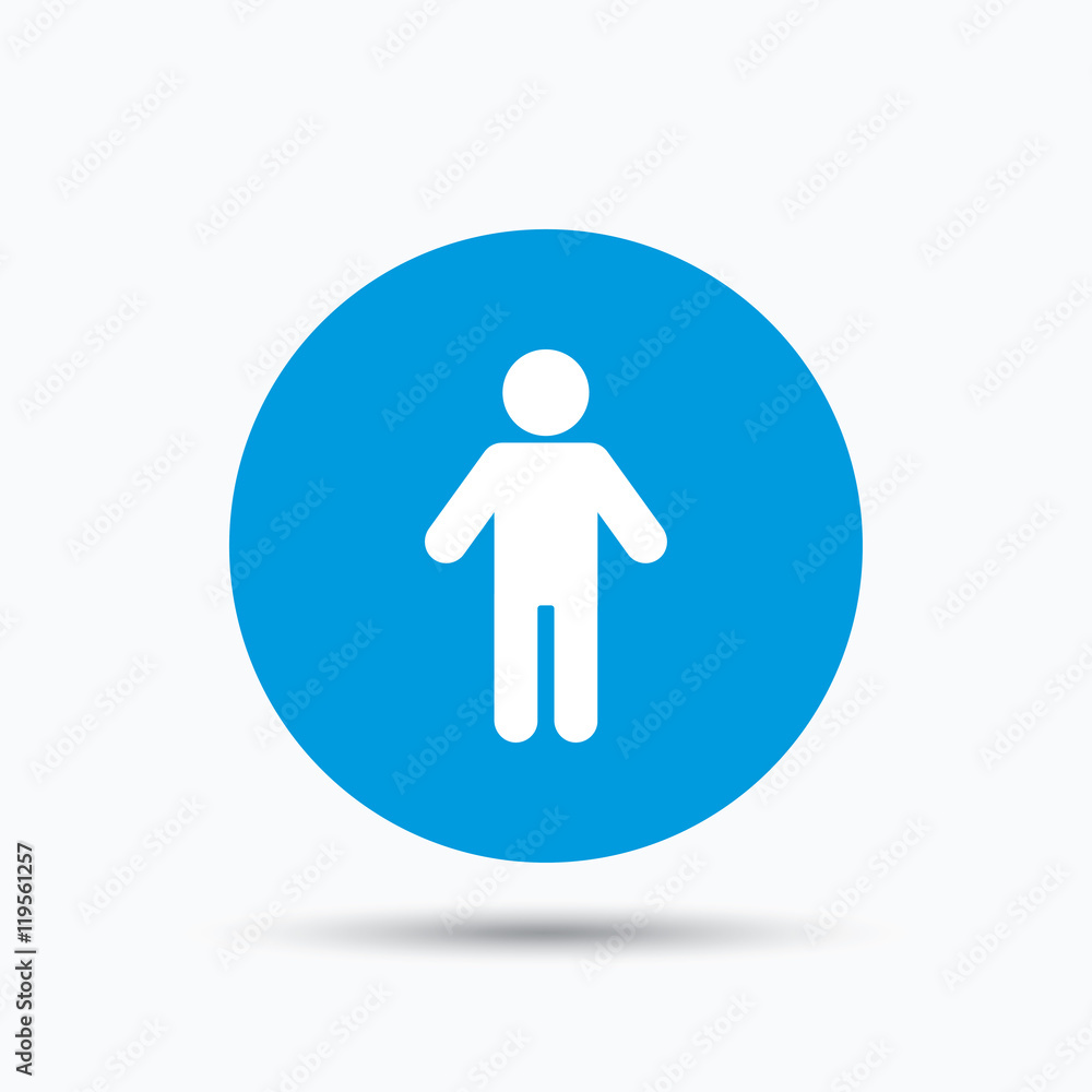Man icon. Male human sign. Man icon. Male human sign.