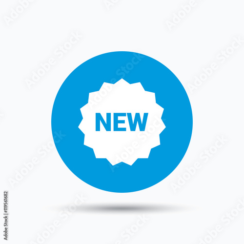 New icon. Special offer star sign.