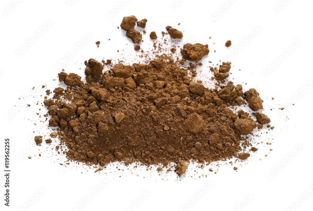 pile dirt isolated on white background, with clipping path pile dirt isolated on white background, with clipping path