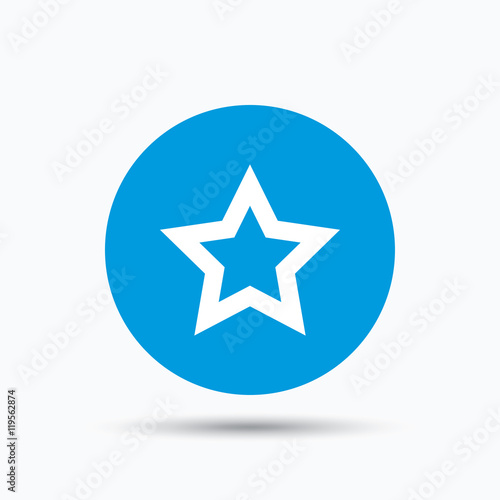 Star icon. Favorite or best sign.