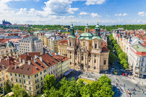 Obraz na płótnie St. Nicholas Church in Prague, Czech Republic w salonie