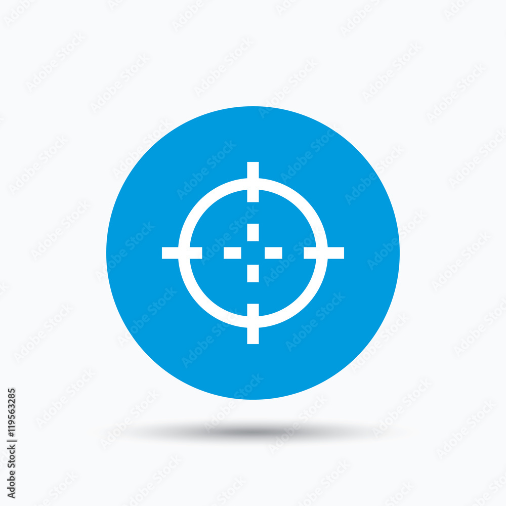 Target icon. Crosshair aim sign. Target icon. Crosshair aim sign.