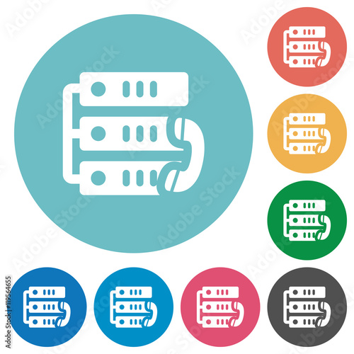 Flat VoIP call icons