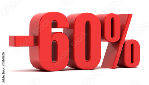 Fotografía 60 percent discount 3d text