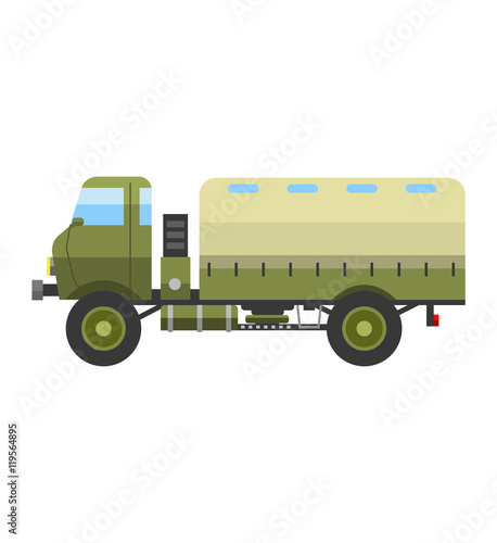 Military vehicle vector