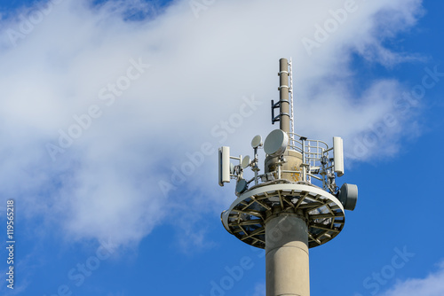 Telecommunication tower. photo