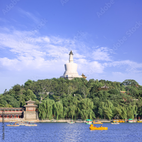 Beihai Park, former imperial garden, Beijing, China photo